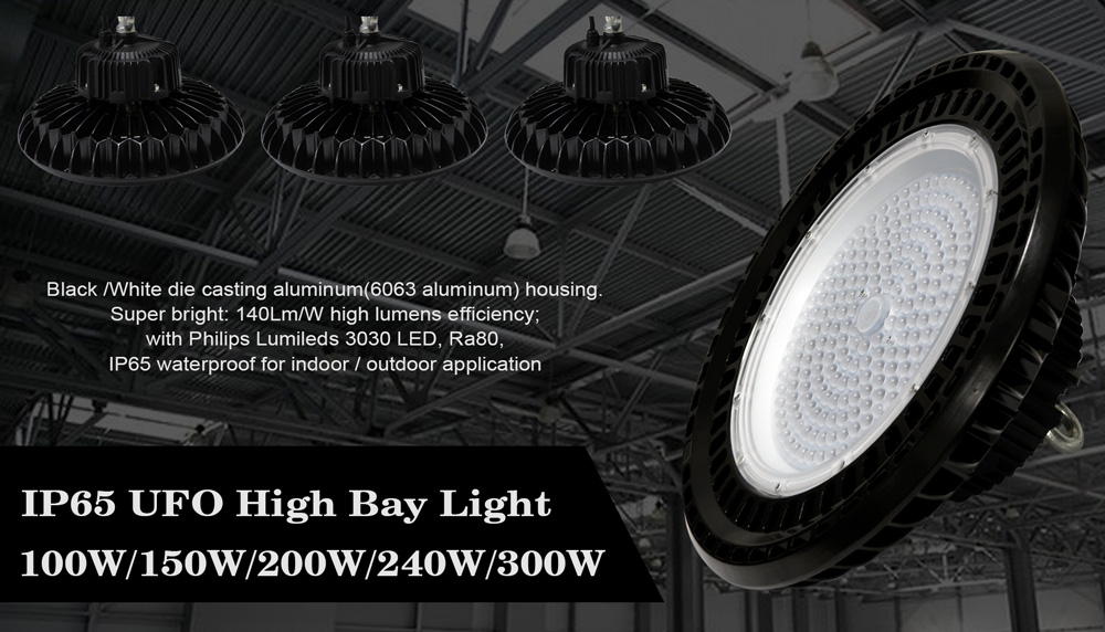 Meanwell-Driver-100W-150W-200W-240W-300W-Warehouse-UFO-LED-High-Bay-Light-with-5-Year-Warranty