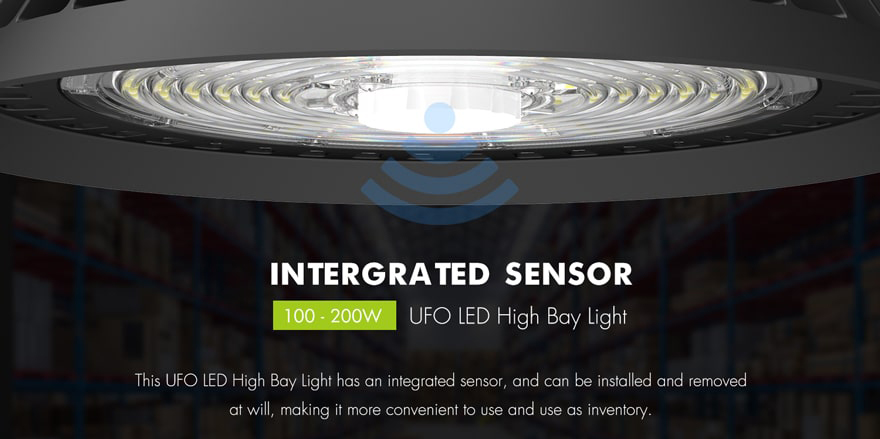Microwave Sensor UFO LED High Bay Light