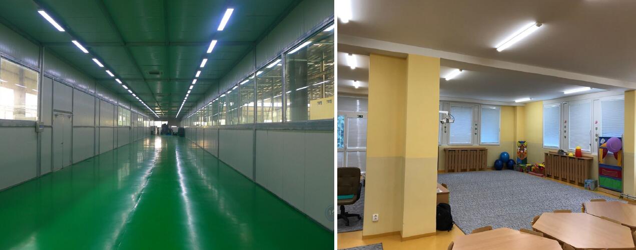 Motion Sensor LED Batten Light Application